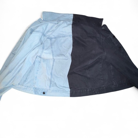 Two-Tone Men’s Denim Jacket Medium - Picture 3 of 6